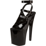 Black Patent 20 cm Pleaser XTREME-873 High Heels Platform