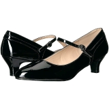 Black Patent 5 cm FAB-425 big size pumps shoes