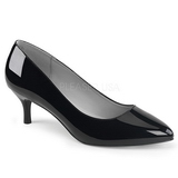 Black Patent 6,5 cm KITTEN-01 big size pumps shoes