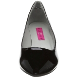 Black Patent 6,5 cm KITTEN-01 big size pumps shoes
