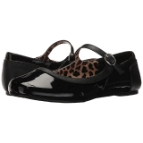 Black Patent ANNA-02 big size ballerinas shoes