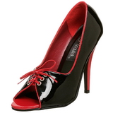 Black Red 12,5 cm SEDUCE-216 Womens Shoes with High Heels