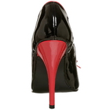 Black Red 12,5 cm SEDUCE-216 Womens Shoes with High Heels