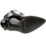 Black Shiny 10,5 cm VANITY-1020 Womens Ankle Boots for Men