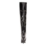 Black Shiny 10,5 cm VANITY-3010 High Heeled Overknee Boots