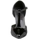 Black Shiny 10,5 cm VANITY-415 High Heel Pumps for Men