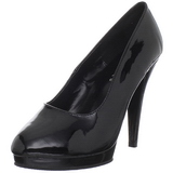 Black Shiny 11,5 cm FLAIR-480 Women pumps for men