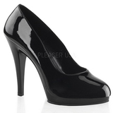 Black Shiny 11,5 cm FLAIR-480 Women pumps for men