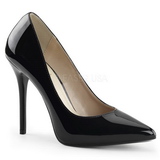 Black Shiny 13 cm AMUSE-20 Pumps High Heels for Men