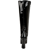 Black Shiny 13 cm ELECTRA-2020 High Heeled Womens Boots for Men