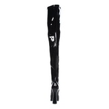 Black Shiny 13 cm ELECTRA-3000Z High Heeled Overknee Boots