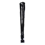 Black Shiny 13 cm ELECTRA-3000Z Thigh High Boots for Men