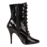 Black Shiny 13 cm SEDUCE-1020 Womens Ankle Boots for Men