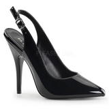 Black Shiny 13 cm SEDUCE-317 High Heel Pumps for Men