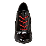 Black Shiny 13 cm SEDUCE-460 Pumps High Heels for Men