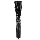 Black Shiny 23 cm Pleaser INFINITY-2020 Platform Knee Boots