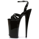 Black Shiny 25,5 cm Pleaser BEYOND-012 High Heels Platform
