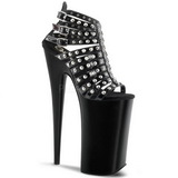 Black Shiny 25,5 cm Pleaser BEYOND-093 High Heels Platform