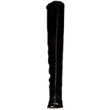 Black Shiny 8 cm GOGO-3000 Thigh High Boots for Men