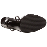 Black Varnish 12 cm FLAIR-436 High Heels for Men