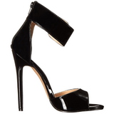 Black Varnish 13 cm SEXY-19 High Heeled Evening Sandals