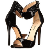 Black Varnish 13 cm SEXY-19 High Heeled Evening Sandals