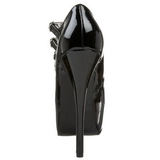 Black Varnish 14,5 cm Burlesque TEEZE-05 Womens Shoes with High Heels