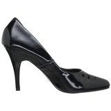 Black Varnished 10 cm VANITY-420 pointed toe pumps high heels