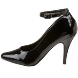 Black Varnished 10 cm VANITY-431 Pumps with low heels