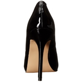 Black Varnished 13 cm AMUSE-20 pointed toe stiletto pumps