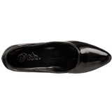 Black Varnished 5 cm FAB-420W Pumps with low heels