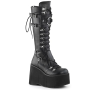 Black Vegan 11,5 cm Demonia KERA-200 goth platform boots