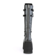 Black Vegan 11,5 cm DemoniaCult KERA-200 goth platform boots