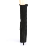 Black Vegan 23 cm INFINITY-1020FS extrem platform high heels ankle boots