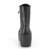 Black Vegan 9 cm VIOLET-120 demonia ankle boots platform