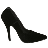 Black Velvet 13 cm SEDUCE-420 Pumps High Heels for Men