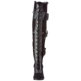 Black Velvet 9,5 cm GLAM-300 High Heeled Overknee Boots