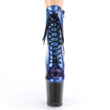 Blauw 20 cm FLAMINGO-1020SHG glitter exotic hakken - pole dance enkellaarsjes
