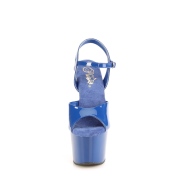 Blauw plateau 18 cm ADORE-709 pleaser hoge hakken