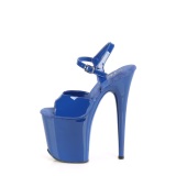 Blauw plateau 20 cm FLAMINGO-809 pleaser hoge hakken