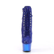 Blauw strass steentjes 18 cm ADORE-1020CHRS plateau boots hoge hakken