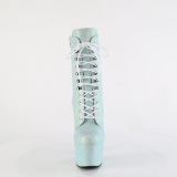 Blauwe glitter 18 cm ADORE dames high heels boots plateau