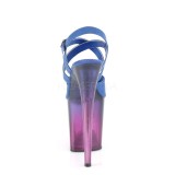 Blue 20 cm FLAMINGO-822T Platform High Heels Shoes