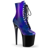 Blue glitter 20 cm FLAMINGO-1020SHG Exotic stripper ankle boots