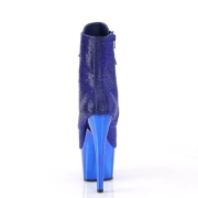 Blue rhinestones 18 cm ADORE-1020CHRS pleaser high heels ankle boots