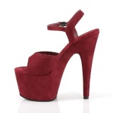 Bordeaux Kunstleer 18 cm ADORE-709FS sandalen met naaldhak