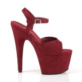 Bordeaux Kunstleer 18 cm ADORE-709FS sandalen met naaldhak