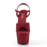 Bordeaux Kunstleer 18 cm ADORE-709FS sandalen met naaldhak