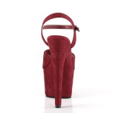 Bordeaux Kunstleer 18 cm ADORE-709FS sandalen met naaldhak