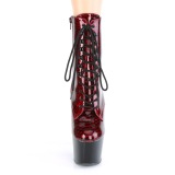 Bordo slangenpatroon 18 cm ADORE-1020SP exotic hakken - pole dance enkellaarzen